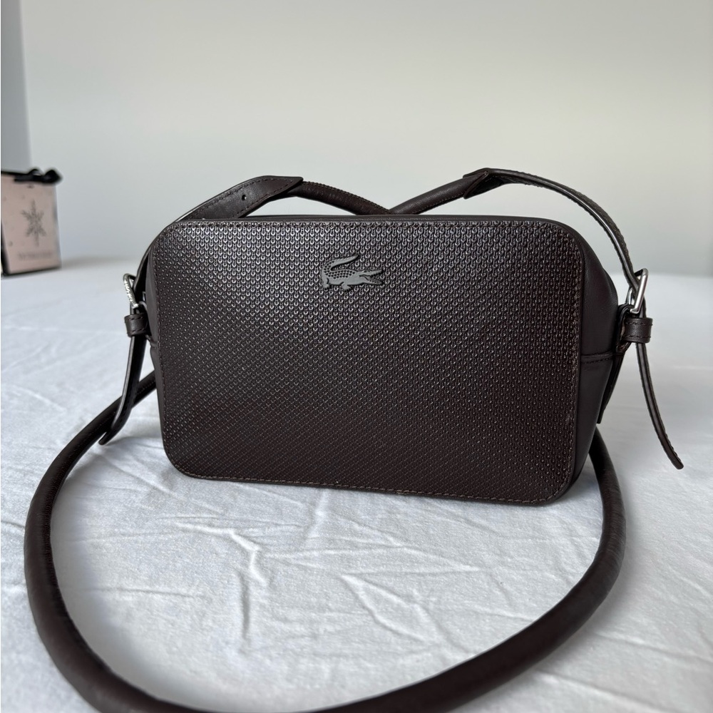 Lacoste Dark Brown Crossbody Bag